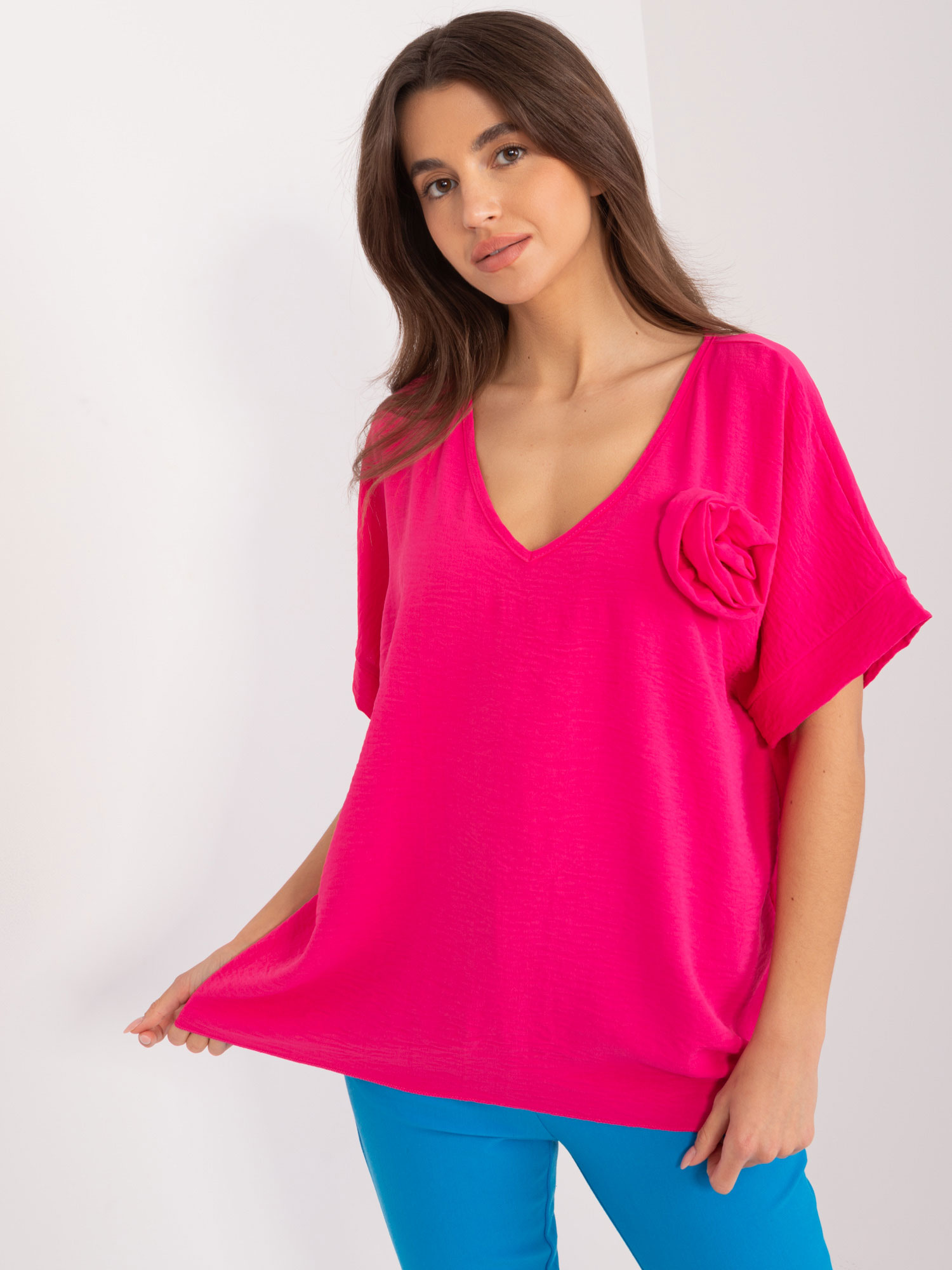 damsky top, top damsky, damsky cyklamenovy top, 